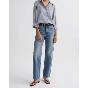 NWT TWP Pony Boy High Rise Slouchy Straight Leg Jeans Size 29 Vintage Wash‎ $450